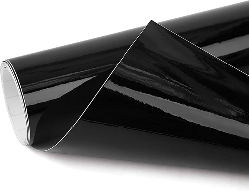 Black gloss vinyl - car, wrap